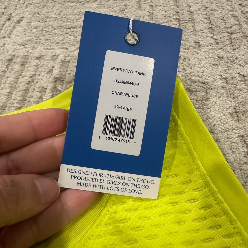 Addison Bay Neon Yellow Tank Top - Picture 5 of 10